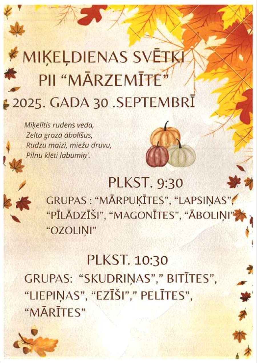 Miķeļdiena Mārzemītē