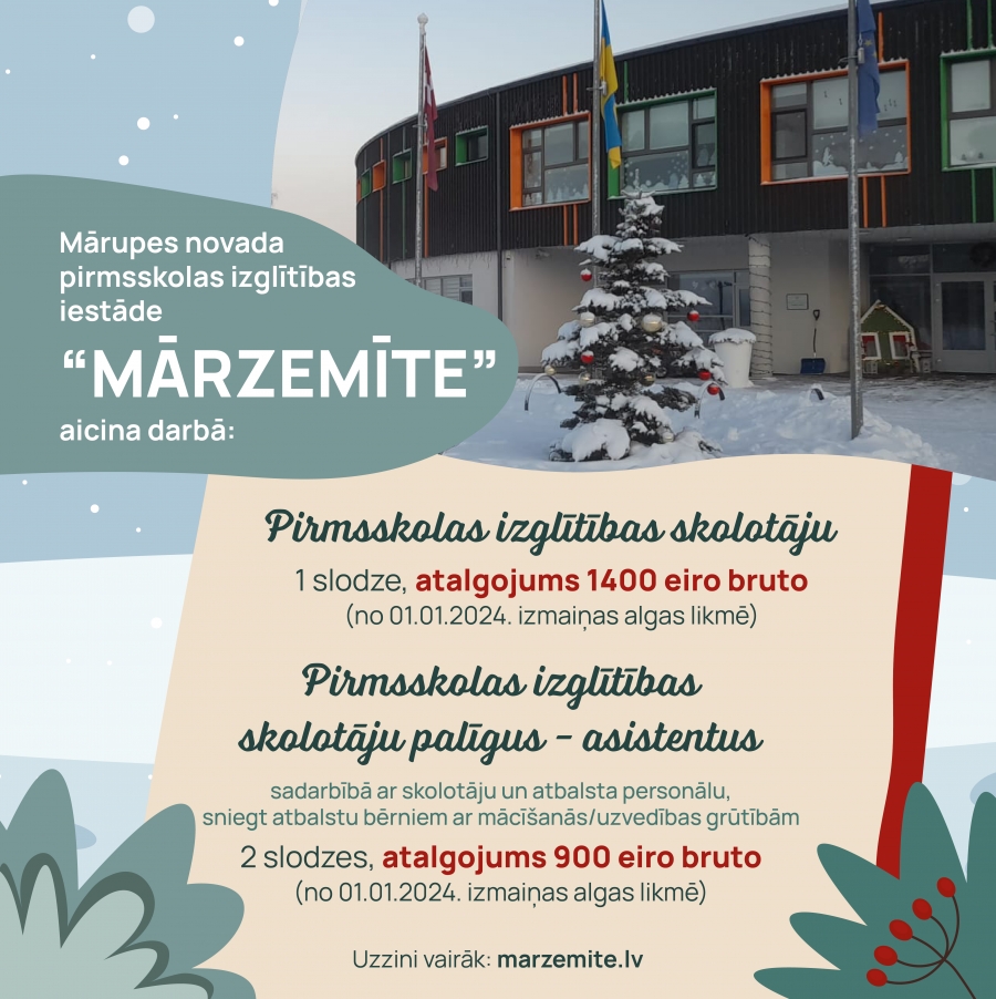 Meklējam jaunus kolēģus!